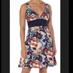 PATAGONIA blue orange Margot cotton dress